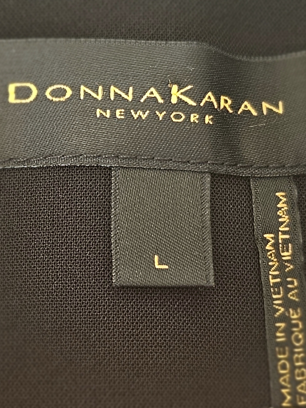 ​Donna Karan New York Women's Double-Breasted Contrast Stitch Blazer - Size L - Picture 10 of 16